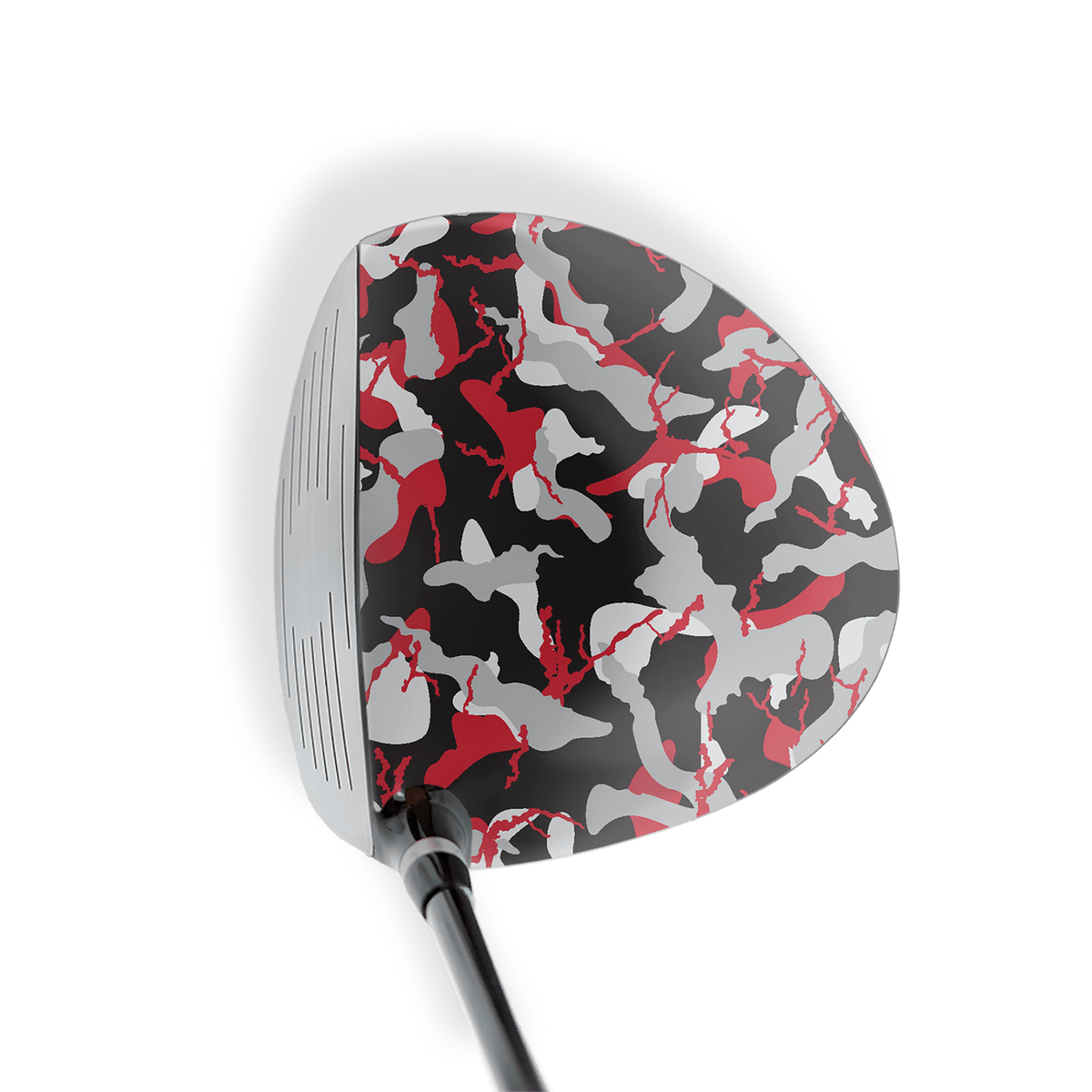 Driver Right Handed Ragged Red Tiger Vinyl Wrap Skin