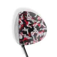 Driver Right Handed Ragged Red Tiger Vinyl Wrap Skin