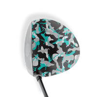 Driver Right Handed Ragged Tiffany Blue Tiger Vinyl Wrap Skin