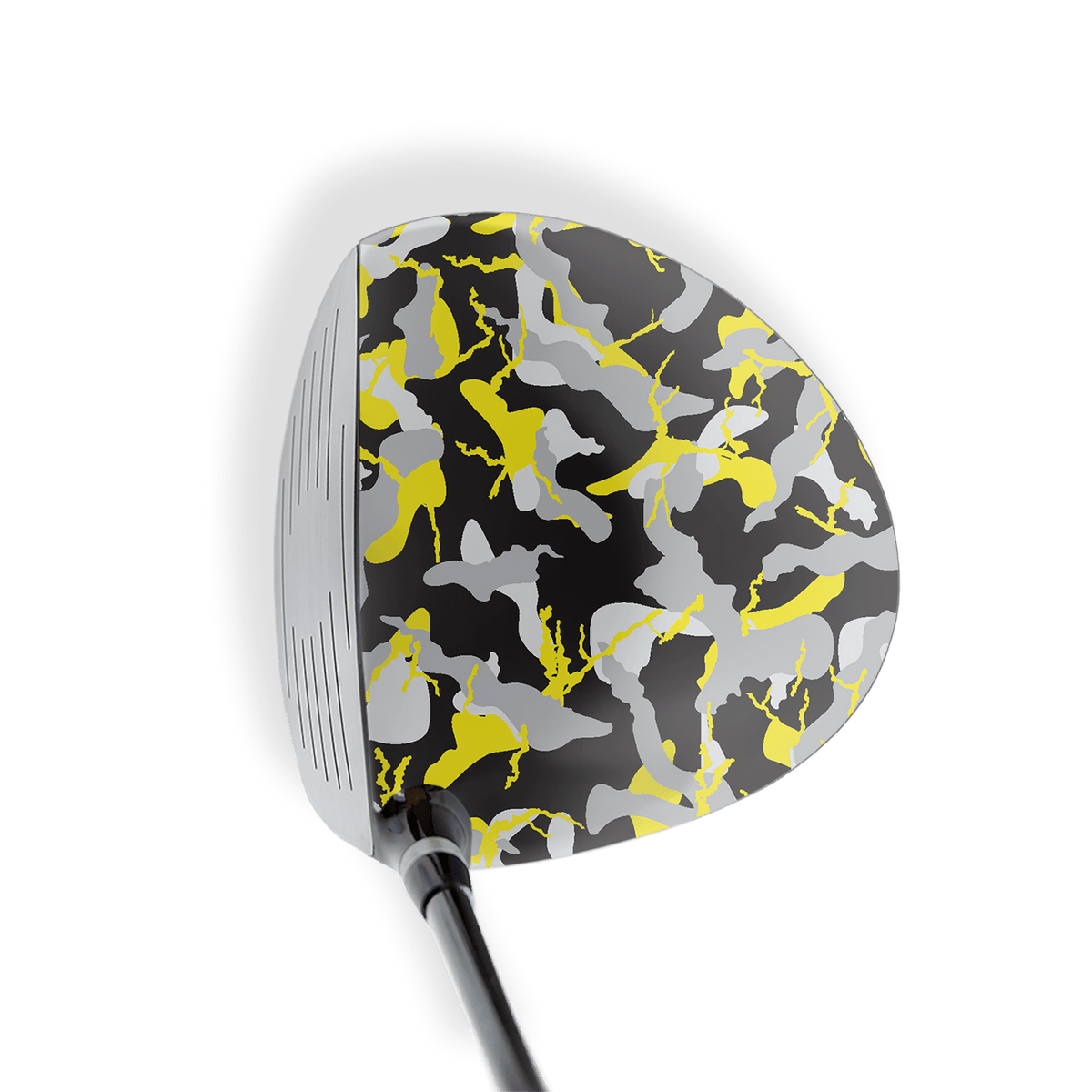 Driver Right Handed Ragged Yellow Tiger Vinyl Wrap Skin