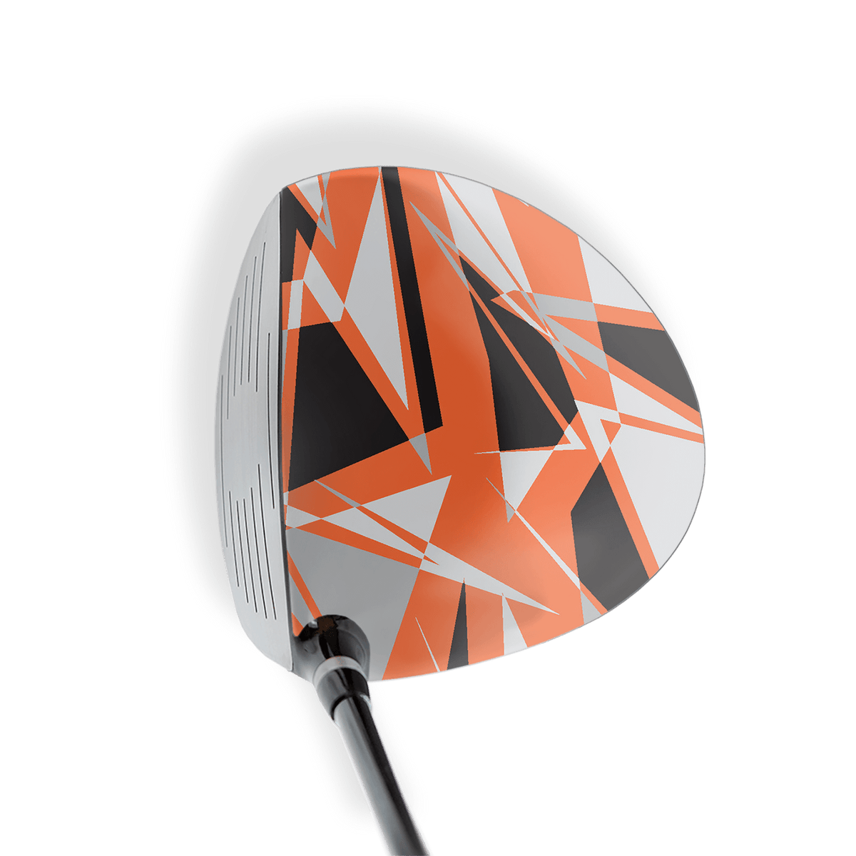 Driver Right Handed Sharp Orange Tiger Vinyl Wrap Skin