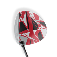 Driver Right Handed Sharp Red Tiger Vinyl Wrap Skin