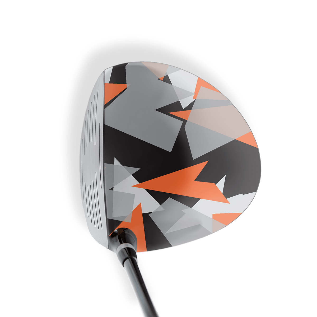 Driver Right Handed Shattered Orange Tiger Vinyl Wrap Skin