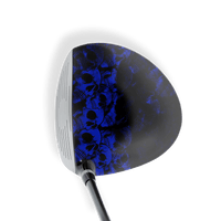 Driver Right Handed Skull Blue Vinyl Wrap Skin