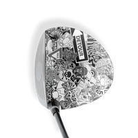 Driver Right Handed Sticker Bomb Grayscale Vinyl Wrap Skin