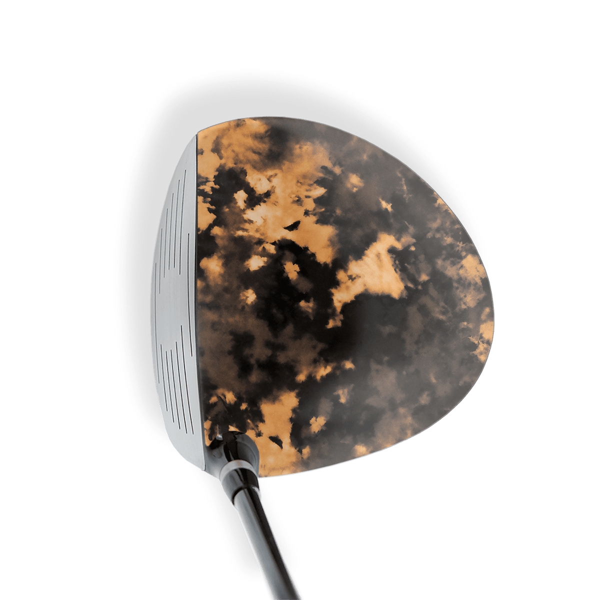 Driver Right Handed Tie Dye Bleached Black Vinyl Wrap Skin