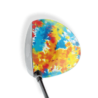 Driver Right Handed Tie Dye Coral Reef Vinyl Wrap Skin