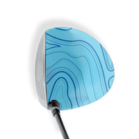 Driver Right Handed Topographic Blue Vinyl Wrap Skin