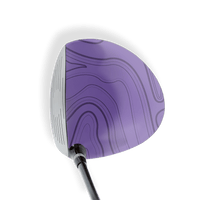 Driver Right Handed Topographic Purple Vinyl Wrap Skin