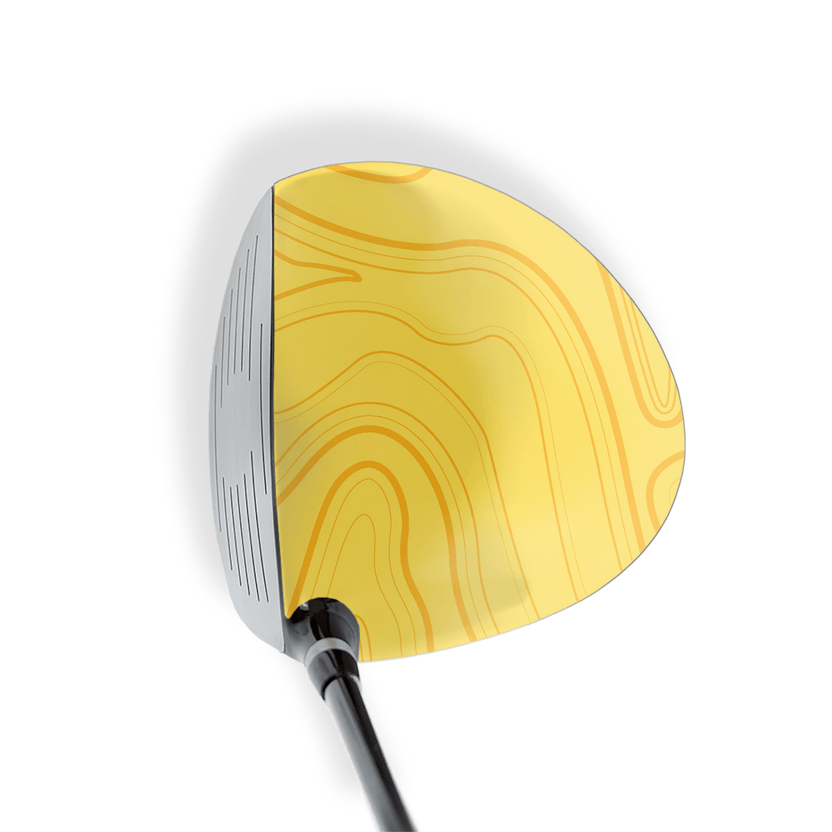Driver Right Handed Topographic Yellow Vinyl Wrap Skin