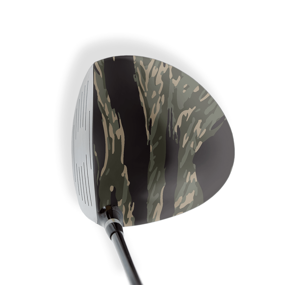 Driver Right Handed Vietnam Tiger Stripe Militant Green Vinyl Wrap Skin