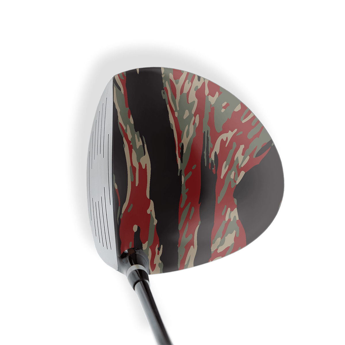 Driver Right Handed Vietnam Tiger Stripe Militant Red Vinyl Wrap Skin