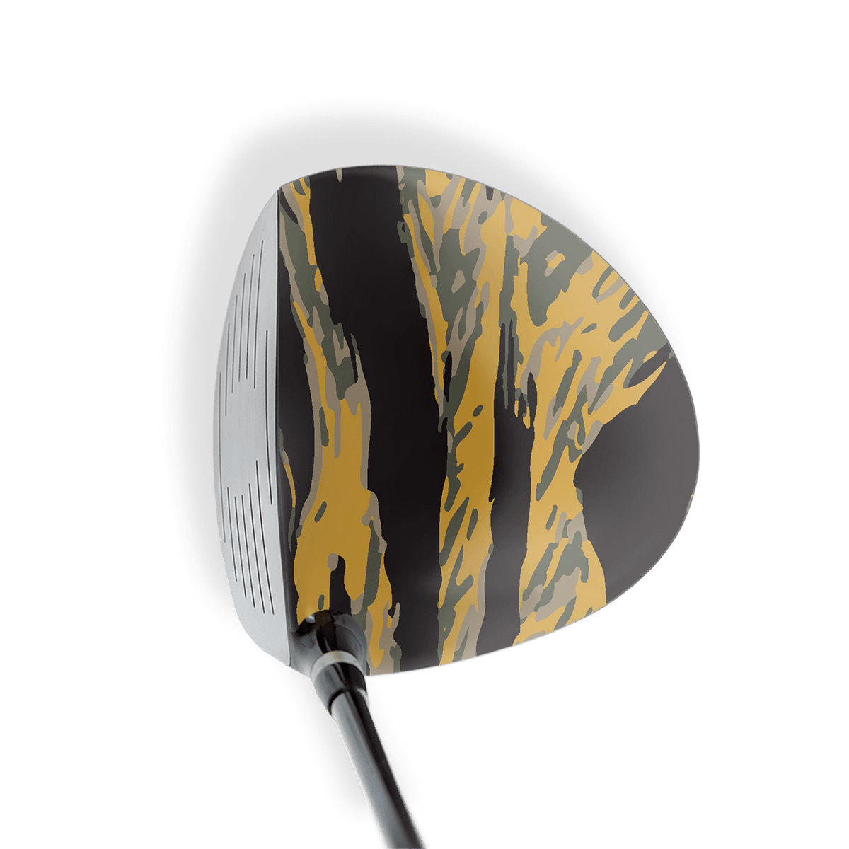 Driver Right Handed Vietnam Tiger Stripe Militant Yellow Vinyl Wrap Skin