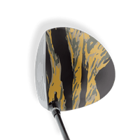 Driver Right Handed Vietnam Tiger Stripe Militant Yellow Vinyl Wrap Skin