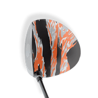 Driver Right Handed Vietnam Tiger Stripe Orange Tiger Vinyl Wrap Skin