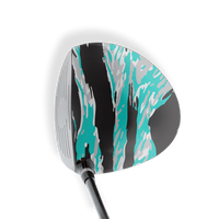 Driver Right Handed Vietnam Tiger Stripe Tiffany Blue Tiger Vinyl Wrap Skin