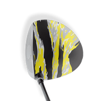 Driver Right Handed Vietnam Tiger Stripe Yellow Tiger Vinyl Wrap Skin