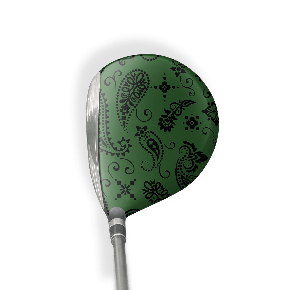 Fairway Wood / Hybrid Right Handed Bandana Green & Black Vinyl Wrap Skin
