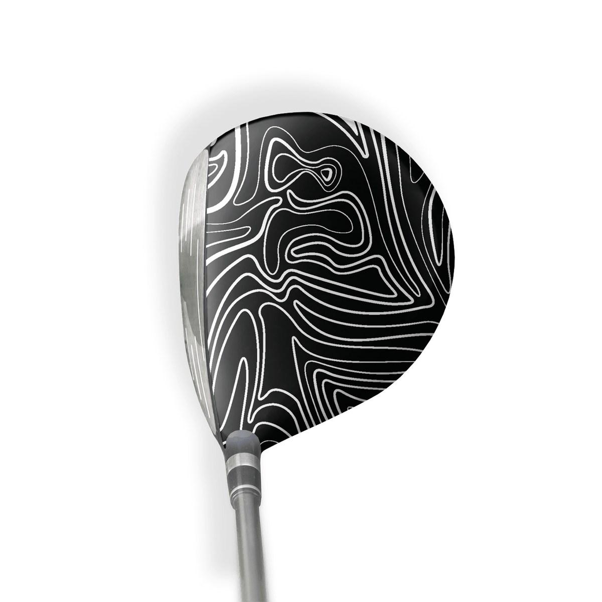 Fairway Wood / Hybrid Right Handed Damascus Black Vinyl Wrap Skin