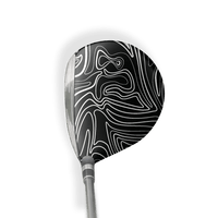Fairway Wood / Hybrid Right Handed Damascus Black Vinyl Wrap Skin