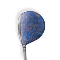 Fairway Wood / Hybrid Right Handed Damascus Fire And Ice Vinyl Wrap Skin