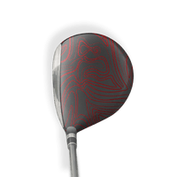 Fairway Wood / Hybrid Right Handed Damascus Red Vinyl Wrap Skin