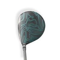 Fairway Wood / Hybrid Right Handed Damascus Tiffany Blue Vinyl Wrap Skin