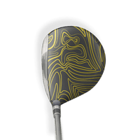 Fairway Wood / Hybrid Right Handed Damascus Yellow Vinyl Wrap Skin