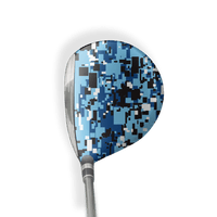Fairway Wood / Hybrid Right Handed Digital Baby Blue Vinyl Wrap Skin