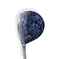 Fairway Wood / Hybrid Right Handed Digital Blue Midnight Vinyl Wrap Skin