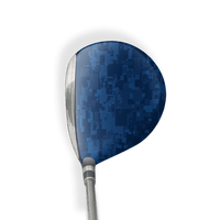 Fairway Wood / Hybrid Right Handed Digital Elite Blue Vinyl Wrap Skin