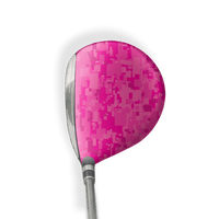 Fairway Wood / Hybrid Right Handed Digital Elite Magenta Vinyl Wrap Skin