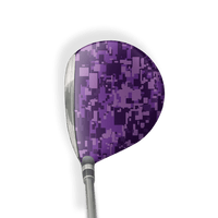 Fairway Wood / Hybrid Right Handed Digital Elite Purple Vinyl Wrap Skin