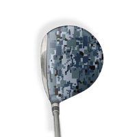 Fairway Wood / Hybrid Right Handed Digital Navy Vinyl Wrap Skin