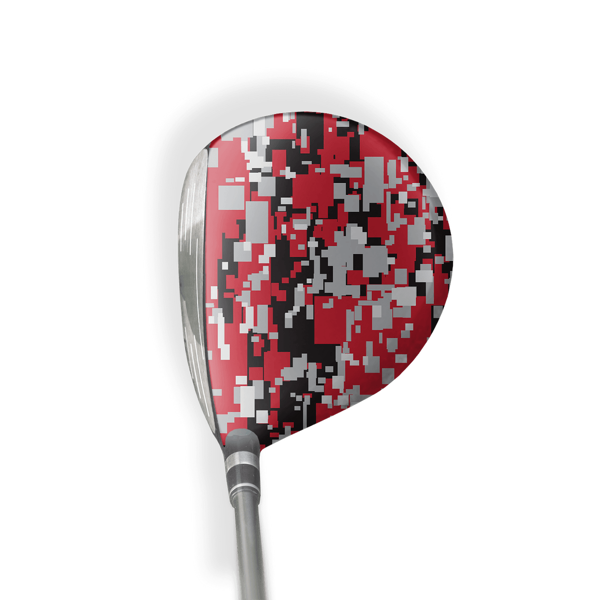 Fairway Wood / Hybrid Right Handed Digital Red Tiger Vinyl Wrap Skin