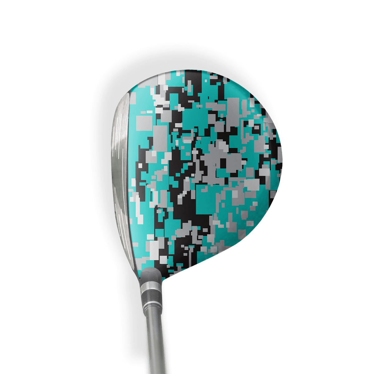 Fairway Wood / Hybrid Right Handed Digital Tiffany Blue Tiger Vinyl Wrap Skin
