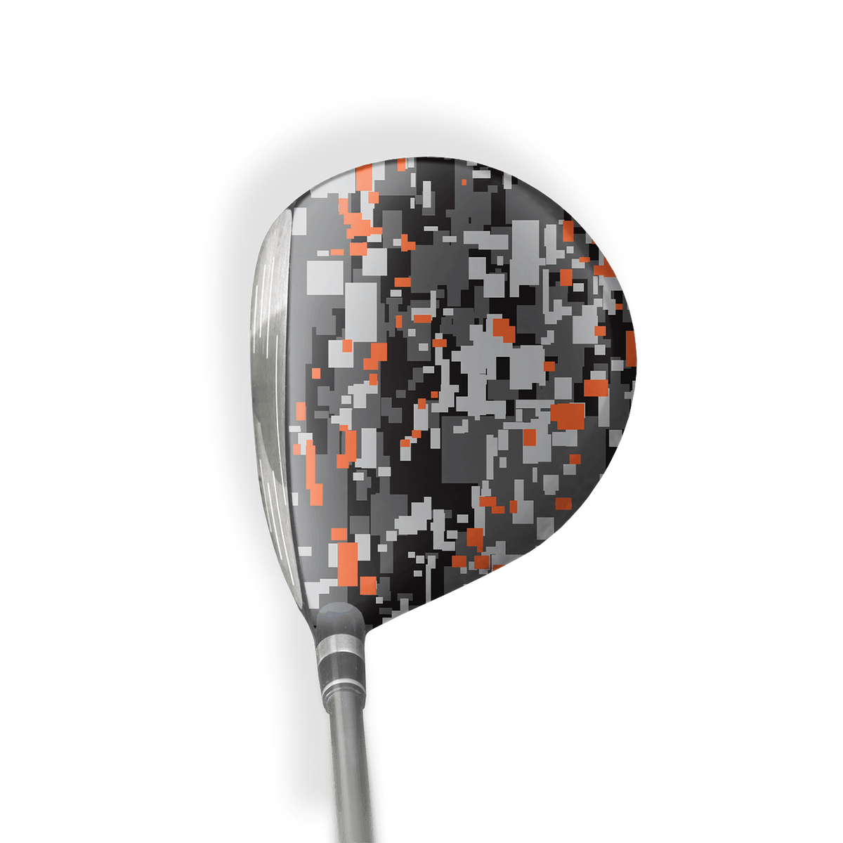 Fairway Wood / Hybrid Right Handed Digital Urban Orange Vinyl Wrap Skin