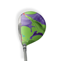 Fairway Wood / Hybrid Right Handed Paint Splatter Green Vinyl Wrap Skin