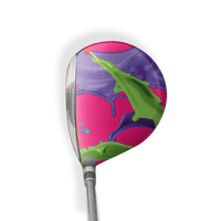 Fairway Wood / Hybrid Right Handed Paint Splatter Magenta Vinyl Wrap Skin