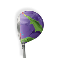 Fairway Wood / Hybrid Right Handed Paint Splatter Purple Vinyl Wrap Skin
