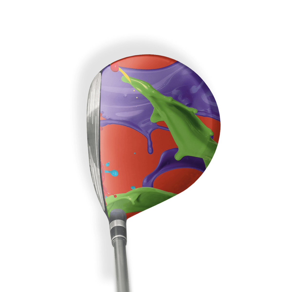 Fairway Wood / Hybrid Right Handed Paint Splatter Tomato Vinyl Wrap Skin