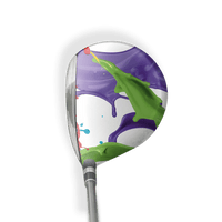 Fairway Wood / Hybrid Right Handed Paint Splatter White Vinyl Wrap Skin