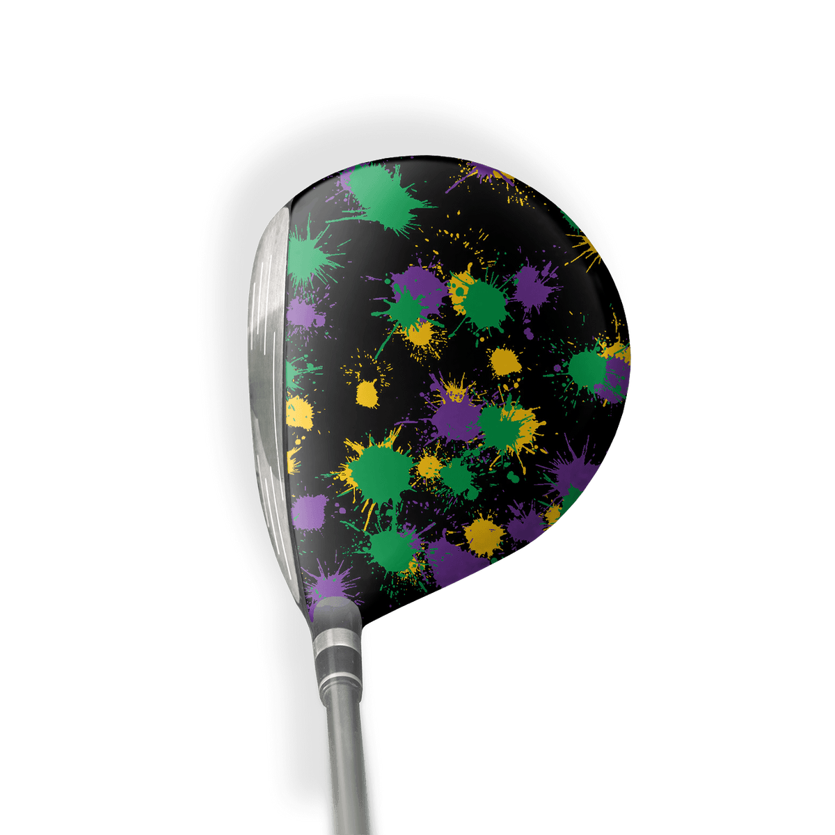 Fairway Wood / Hybrid Right Handed Paintball Mardi Gras Vinyl Wrap Skin