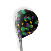 Fairway Wood / Hybrid Right Handed Paintball Mardi Gras Vinyl Wrap Skin