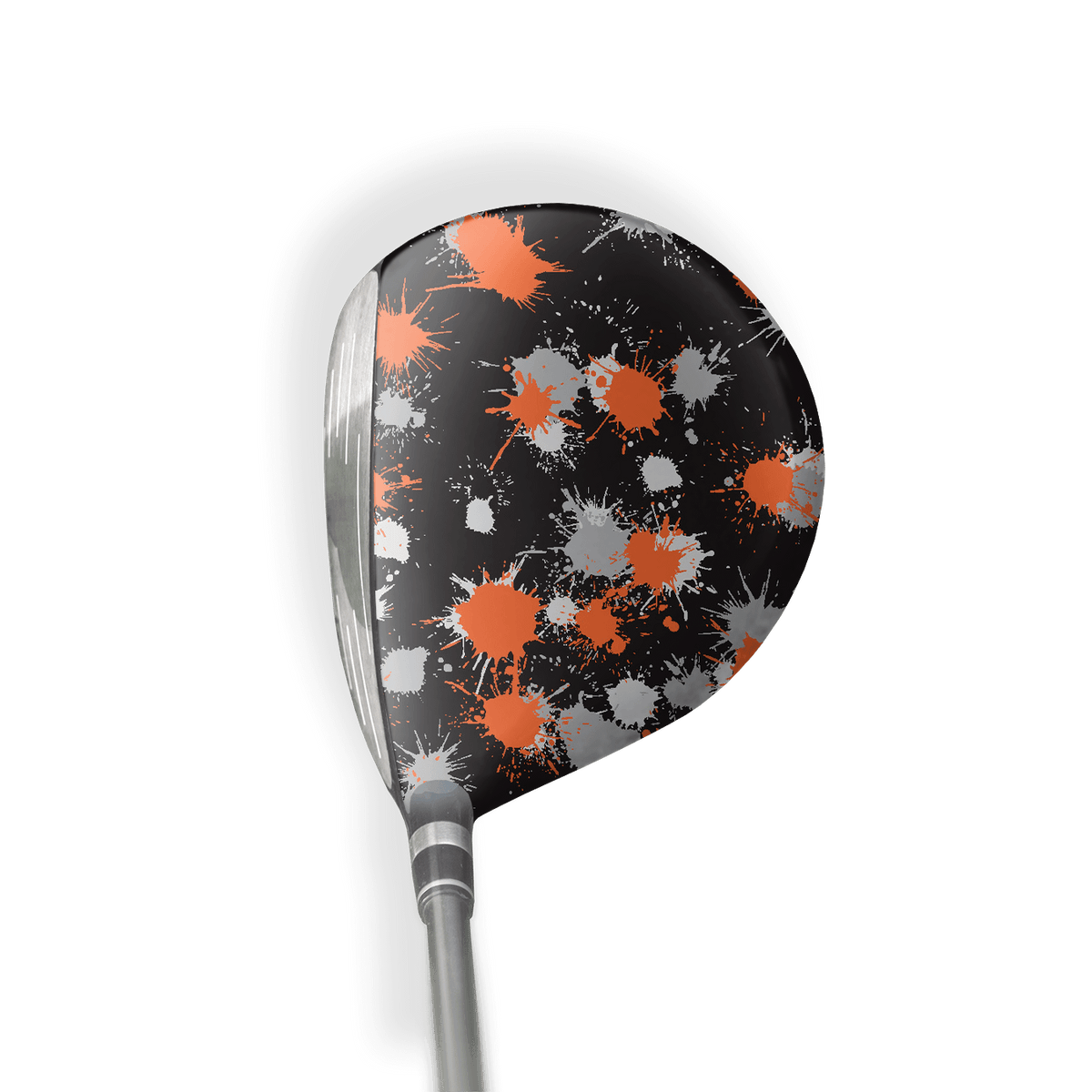 Fairway Wood / Hybrid Right Handed Paintball Orange Tiger Vinyl Wrap Skin