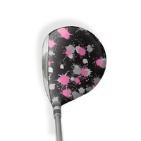 Fairway Wood / Hybrid Right Handed Paintball Pink Tiger Vinyl Wrap Skin