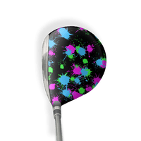 Fairway Wood / Hybrid Right Handed Paintball Retro Vinyl Wrap Skin