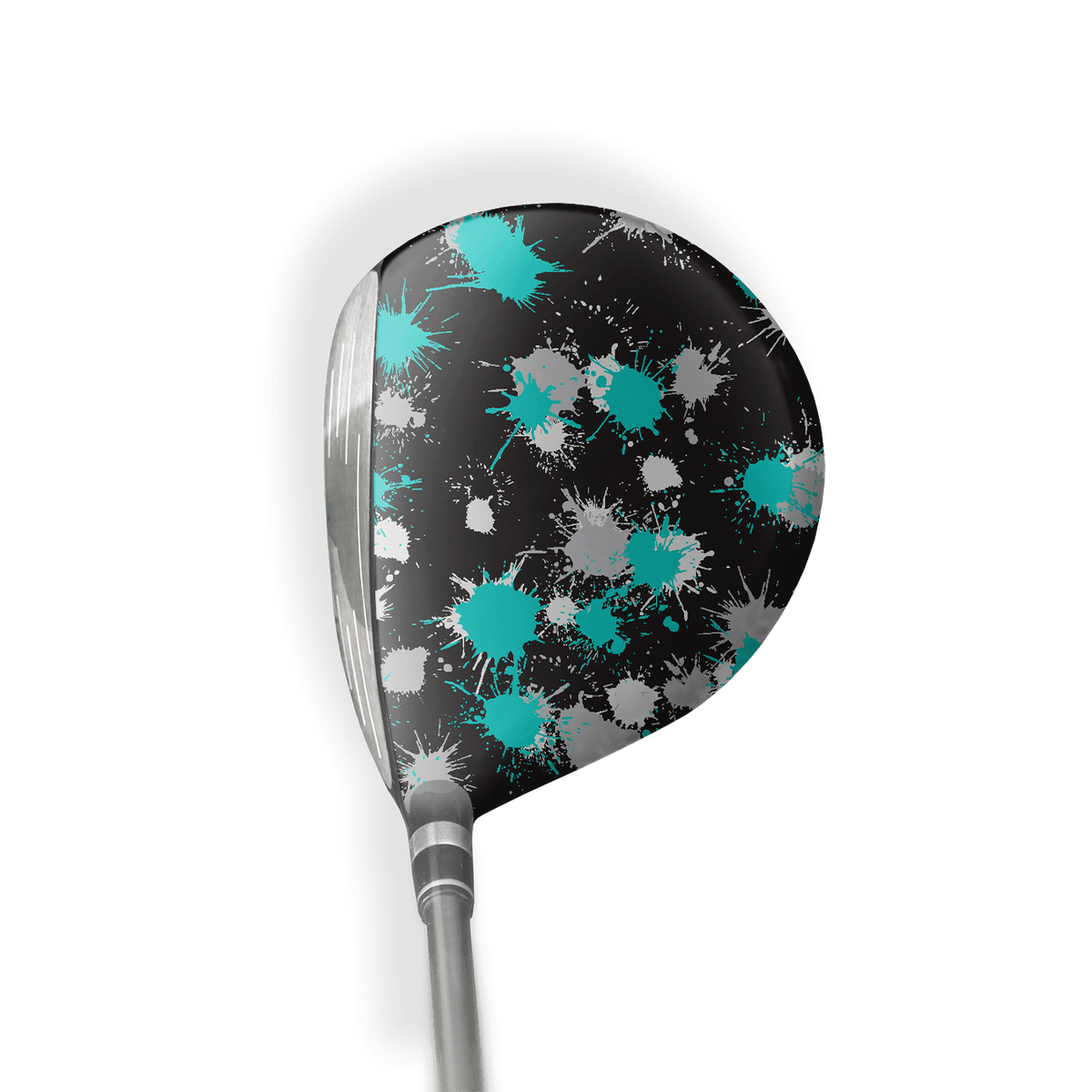 Fairway Wood / Hybrid Right Handed Paintball Tiffany Blue Tiger Vinyl Wrap Skin