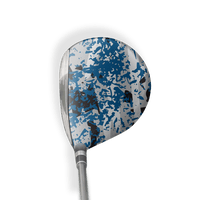 Fairway Wood / Hybrid Right Handed Party Popper Blue Tiger Vinyl Wrap Skin