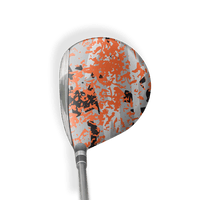 Fairway Wood / Hybrid Right Handed Party Popper Orange Tiger Vinyl Wrap Skin